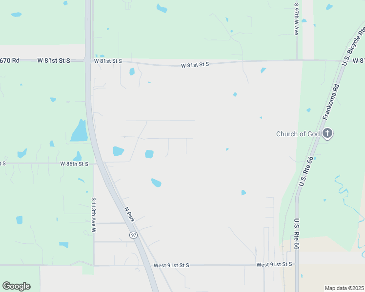 map of restaurants, bars, coffee shops, grocery stores, and more near 3116 North Park Street in Sapulpa