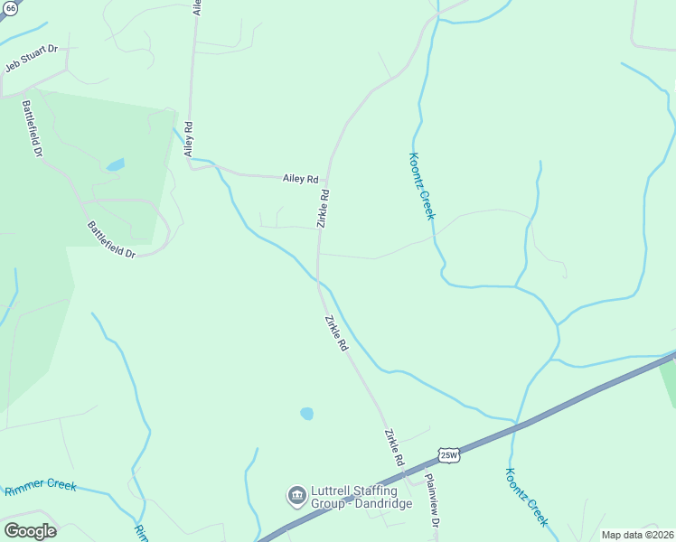 map of restaurants, bars, coffee shops, grocery stores, and more near 1106 Carolina Drive in Dandridge