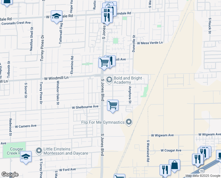 map of restaurants, bars, coffee shops, grocery stores, and more near 6014 Pirates Delight Avenue in Las Vegas