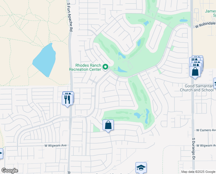 map of restaurants, bars, coffee shops, grocery stores, and more near 402 Hidden Hole Drive in Las Vegas
