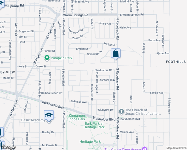 map of restaurants, bars, coffee shops, grocery stores, and more near 108 Cloudcrest Drive in Henderson
