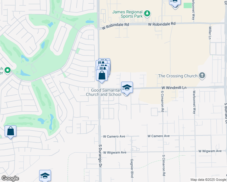 map of restaurants, bars, coffee shops, grocery stores, and more near 8560 Foundry Branch Lane in Las Vegas