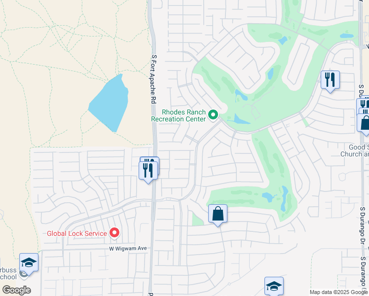 map of restaurants, bars, coffee shops, grocery stores, and more near 242 Botanic Gardens Drive in Las Vegas
