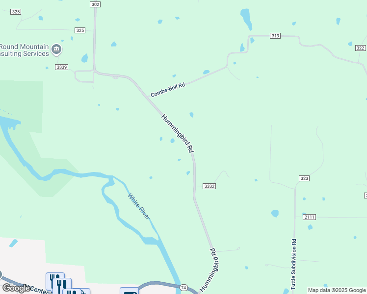 map of restaurants, bars, coffee shops, grocery stores, and more near 13141 Hummingbird Road in Elkins