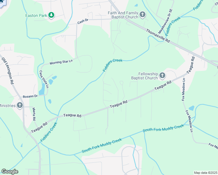 map of restaurants, bars, coffee shops, grocery stores, and more near 1024 Cedar Place Court in Winston-Salem