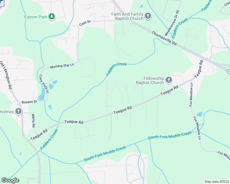 map of restaurants, bars, coffee shops, grocery stores, and more near 1038 Cedar Place Court in Winston-Salem