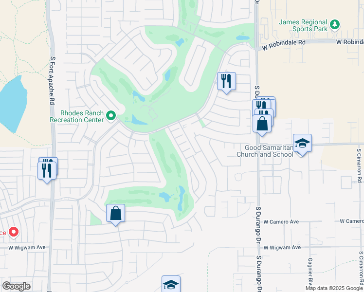 map of restaurants, bars, coffee shops, grocery stores, and more near 67 Rusty Springs Court in Las Vegas