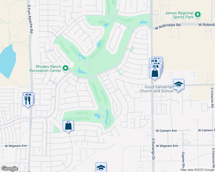 map of restaurants, bars, coffee shops, grocery stores, and more near 67 Rusty Springs Court in Las Vegas