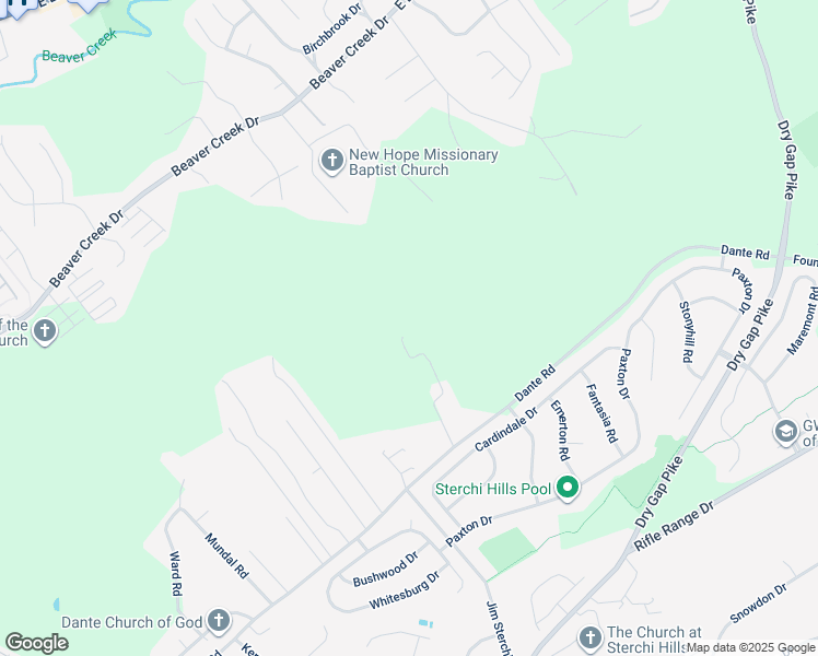 map of restaurants, bars, coffee shops, grocery stores, and more near 6916 Dantedale Lane in Knoxville