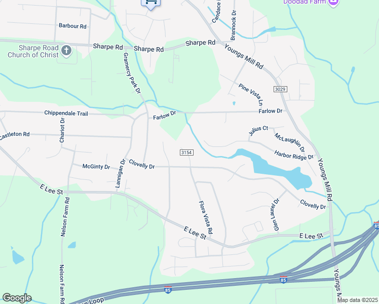 map of restaurants, bars, coffee shops, grocery stores, and more near 2209 Flora Vista Court in Greensboro