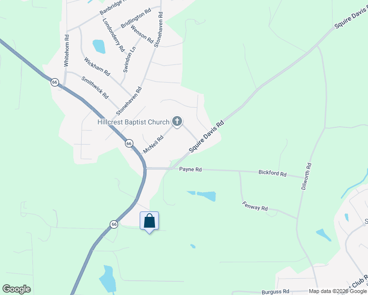 map of restaurants, bars, coffee shops, grocery stores, and more near 1825 Squire Davis Road in Kernersville