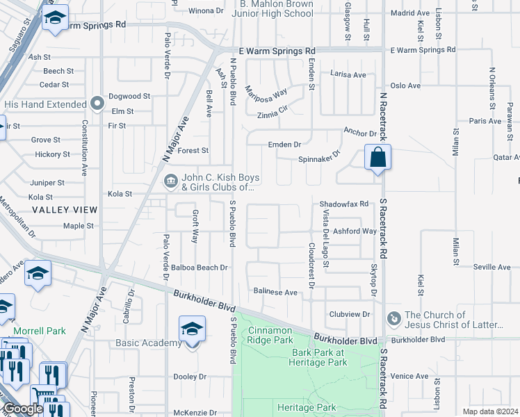 map of restaurants, bars, coffee shops, grocery stores, and more near 823 Wintersweet Road in Henderson