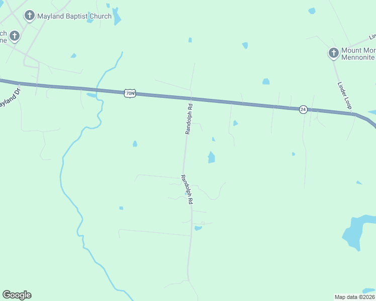 map of restaurants, bars, coffee shops, grocery stores, and more near 370 Randolph Road in Crossville