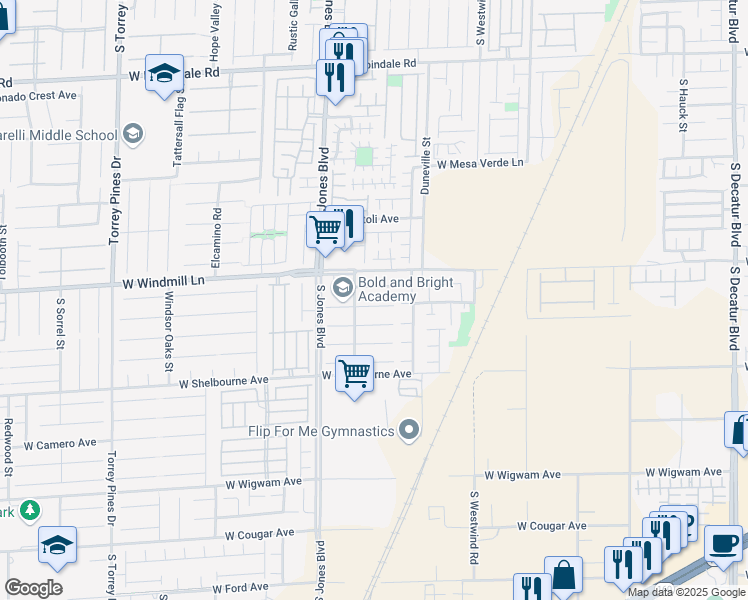 map of restaurants, bars, coffee shops, grocery stores, and more near 5942 Atlantis Dream Avenue in Las Vegas