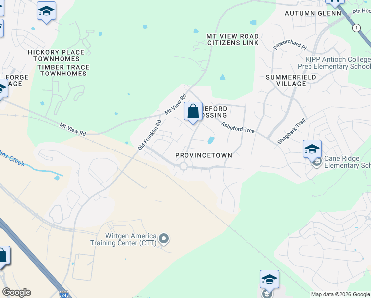 map of restaurants, bars, coffee shops, grocery stores, and more near 1800 Rosander Lane in Nashville