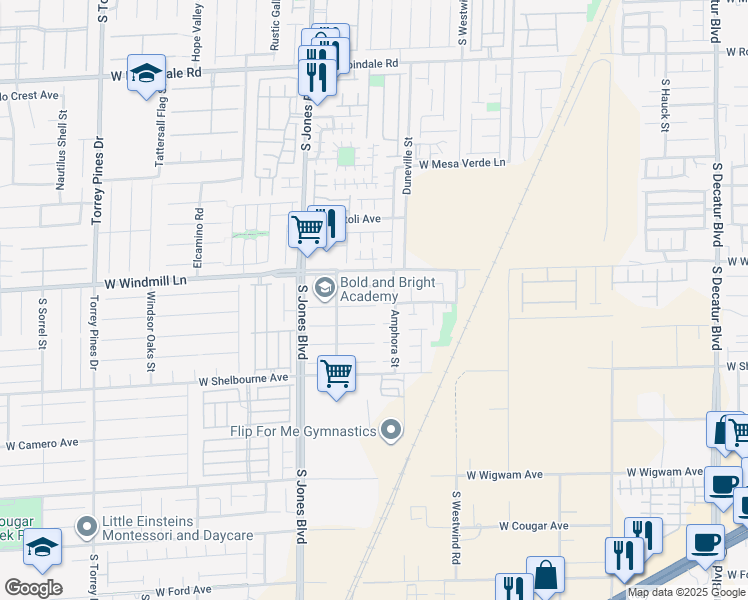 map of restaurants, bars, coffee shops, grocery stores, and more near 5888 Atlantis Dream Avenue in Las Vegas