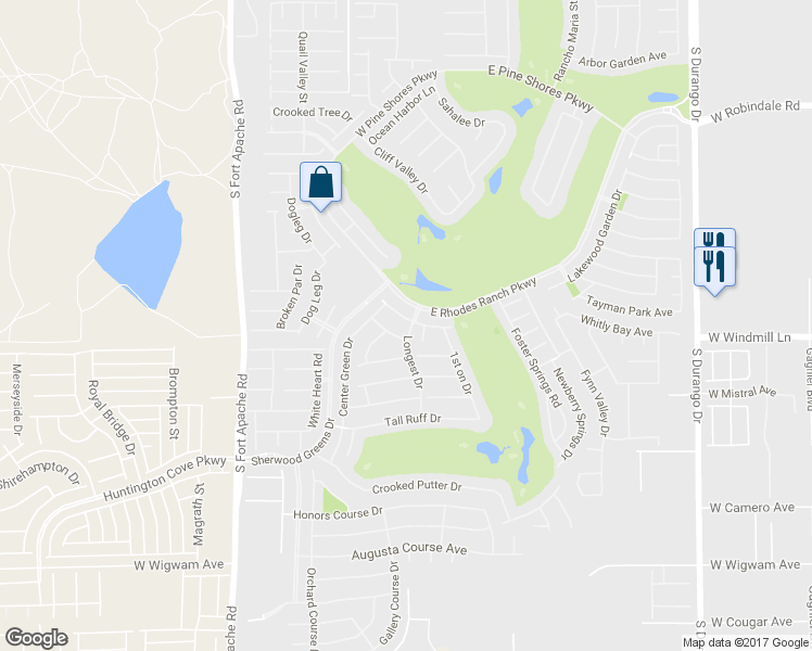 map of restaurants, bars, coffee shops, grocery stores, and more near 101 Sandy Bunker Lane in Las Vegas