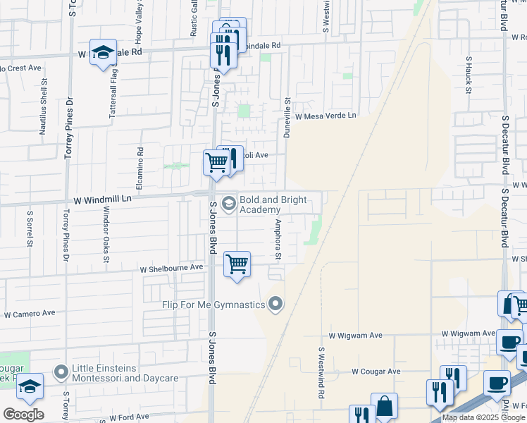 map of restaurants, bars, coffee shops, grocery stores, and more near 5888 Atlantis Dream Avenue in Las Vegas