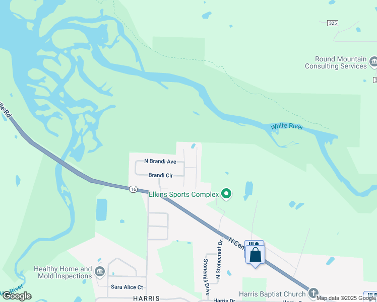 map of restaurants, bars, coffee shops, grocery stores, and more near 2895 Jessica Place in Fayetteville