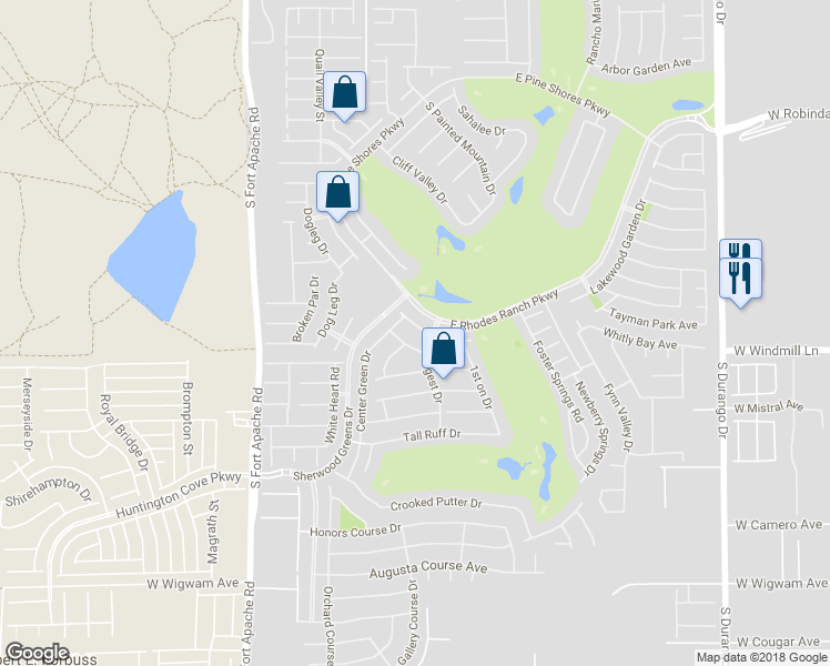 map of restaurants, bars, coffee shops, grocery stores, and more near 131 Sandy Bunker Lane in Las Vegas