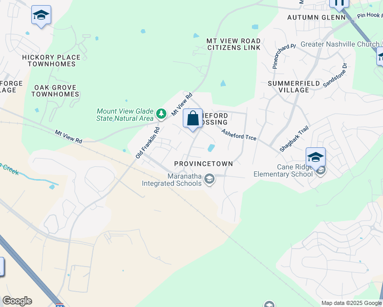 map of restaurants, bars, coffee shops, grocery stores, and more near 5532 Cedar Ash Crossing in Nashville