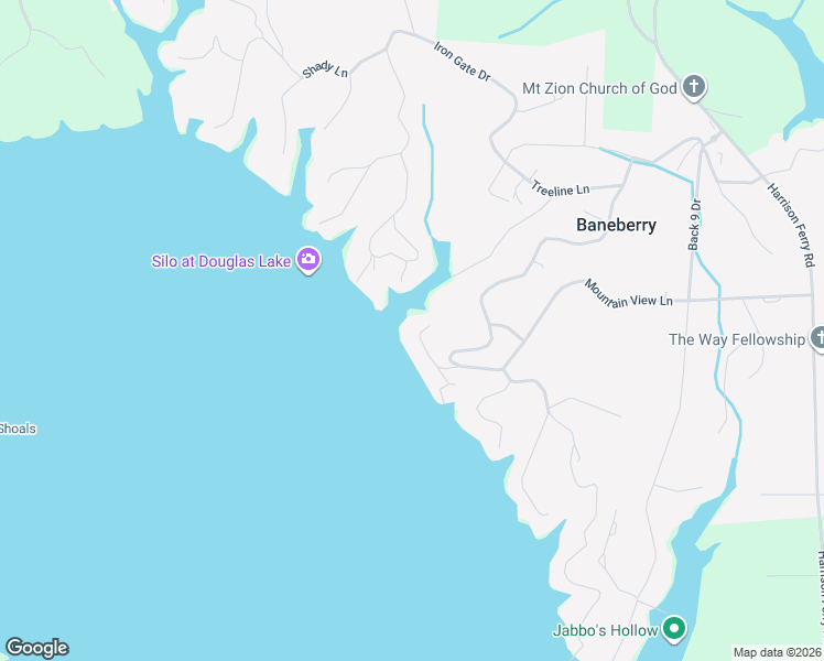 map of restaurants, bars, coffee shops, grocery stores, and more near 128 Lake Front Place in White Pine