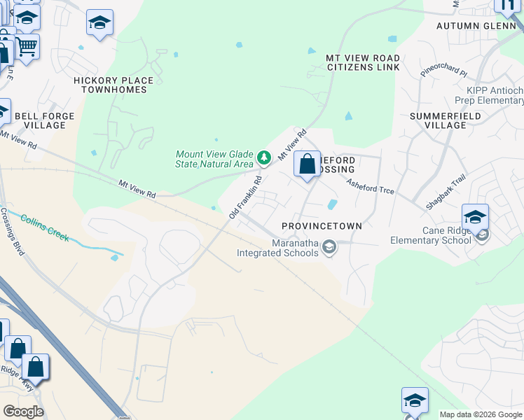 map of restaurants, bars, coffee shops, grocery stores, and more near 1812 Isabelle Lane in Nashville