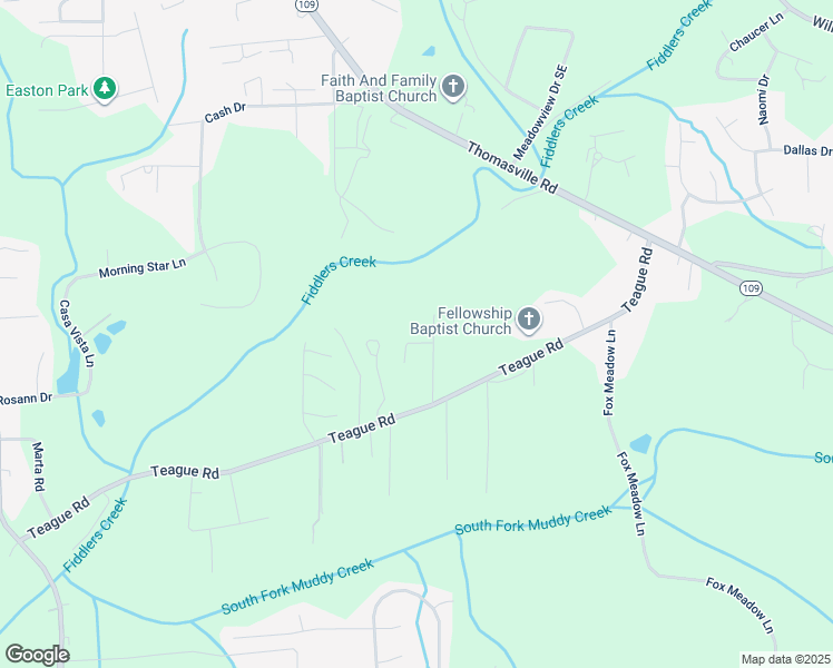 map of restaurants, bars, coffee shops, grocery stores, and more near 110 South Oak Court in Winston-Salem