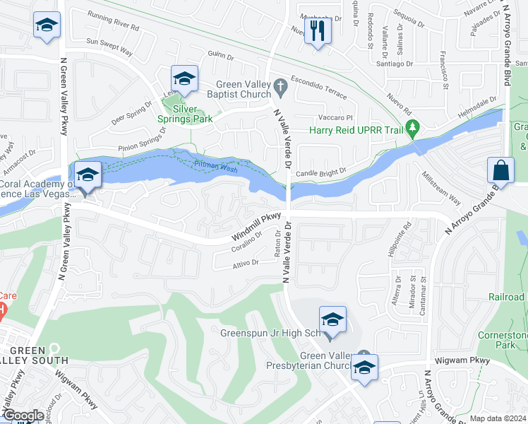 map of restaurants, bars, coffee shops, grocery stores, and more near 1906 Hobson Drive in Henderson