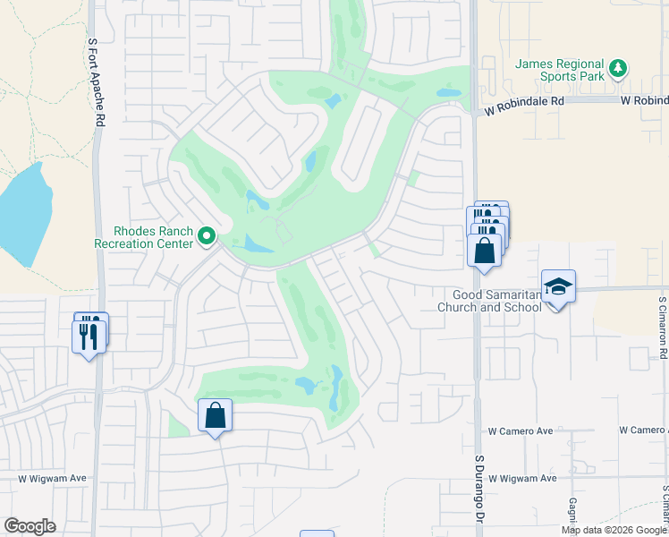 map of restaurants, bars, coffee shops, grocery stores, and more near 88 Daisy Springs Court in Las Vegas