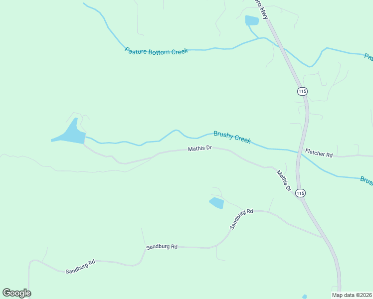 map of restaurants, bars, coffee shops, grocery stores, and more near Mathis Drive in Union Grove