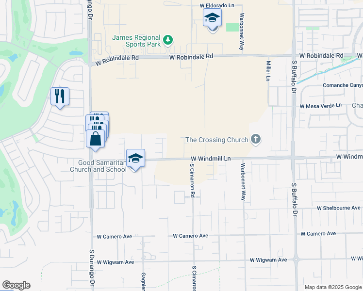 map of restaurants, bars, coffee shops, grocery stores, and more near 8211 Rainy Mountain Court in Las Vegas