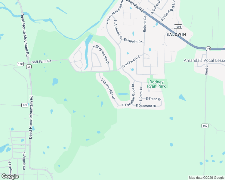 map of restaurants, bars, coffee shops, grocery stores, and more near 1942 South Cherry Hills Drive in Fayetteville