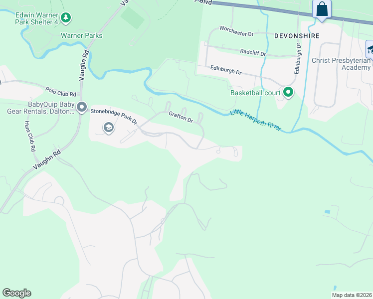 map of restaurants, bars, coffee shops, grocery stores, and more near 1111 Stonebridge Park Drive in Franklin