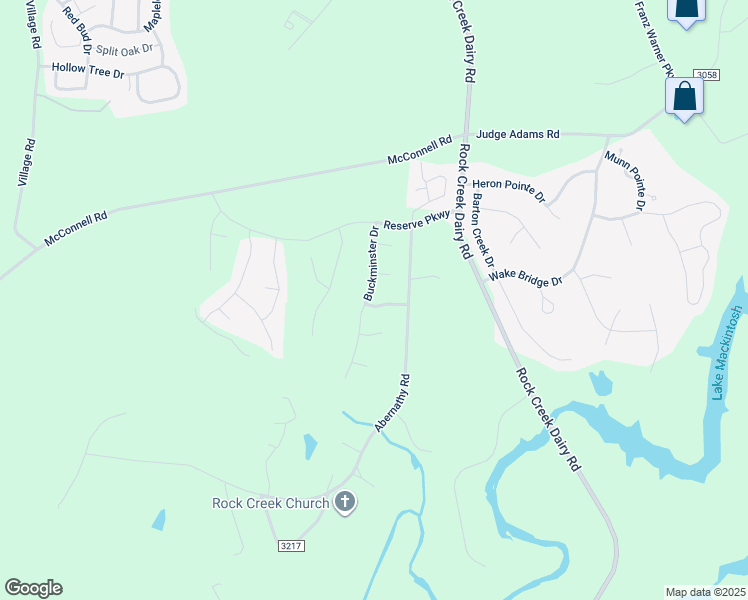 map of restaurants, bars, coffee shops, grocery stores, and more near 1919 Buckminster Drive in Whitsett