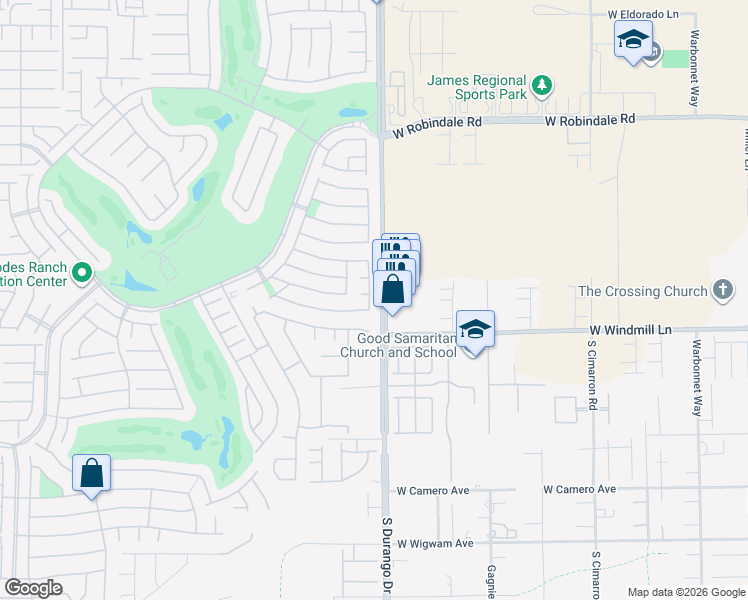 map of restaurants, bars, coffee shops, grocery stores, and more near 160 Springhouse Street in Las Vegas