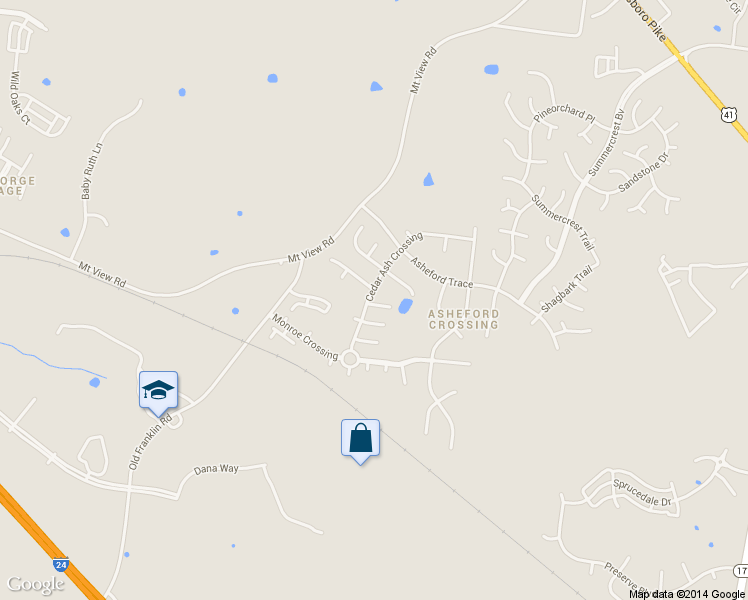 map of restaurants, bars, coffee shops, grocery stores, and more near 5532 Cedar Ash Crossing in Nashville
