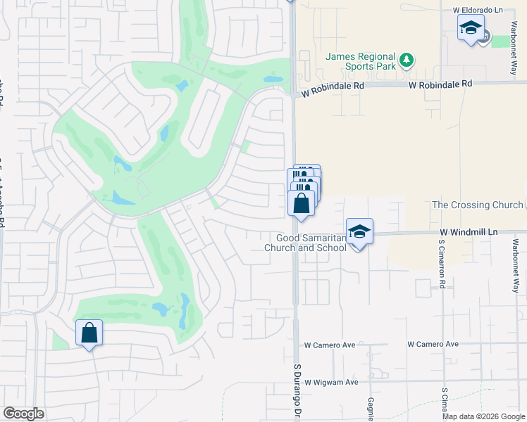 map of restaurants, bars, coffee shops, grocery stores, and more near 311 Waterton Lakes Avenue in Las Vegas