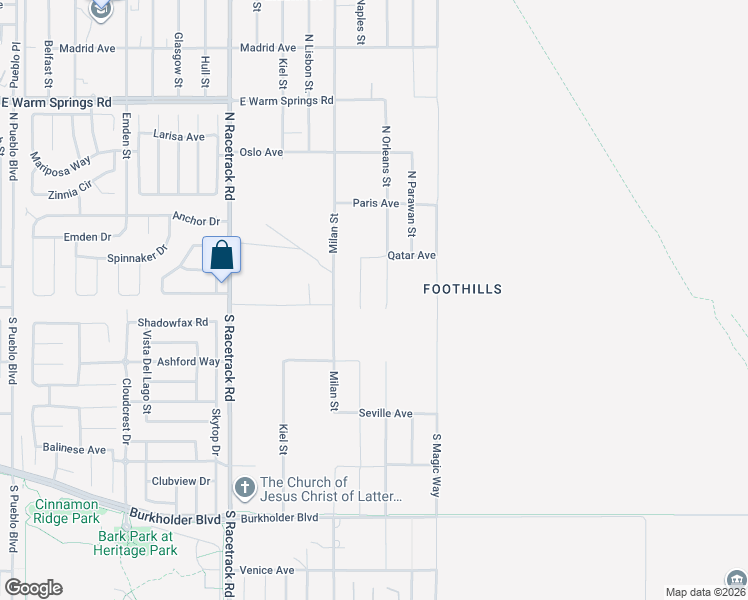 map of restaurants, bars, coffee shops, grocery stores, and more near 106 North Orleans Street in Henderson
