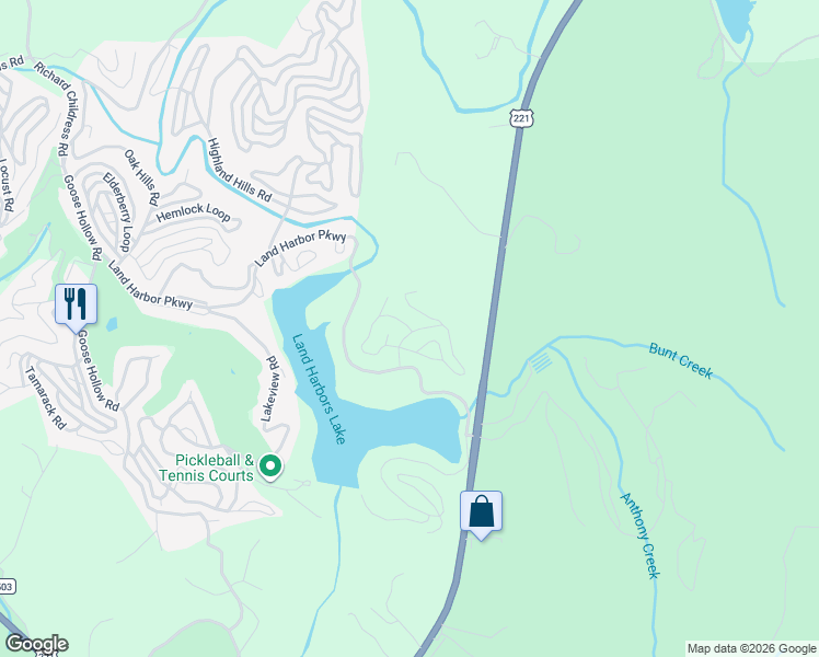 map of restaurants, bars, coffee shops, grocery stores, and more near 269 Woodcliff Loop in Newland