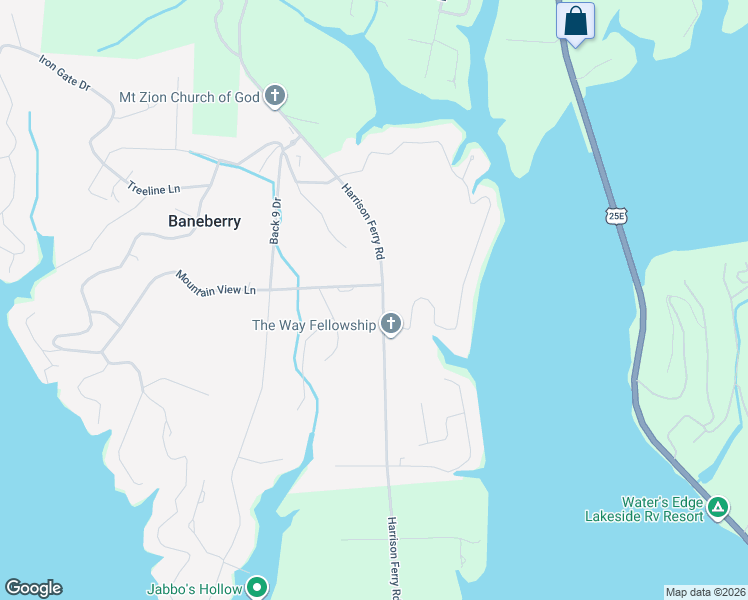 map of restaurants, bars, coffee shops, grocery stores, and more near 661 Harrison Ferry Rd in Baneberry