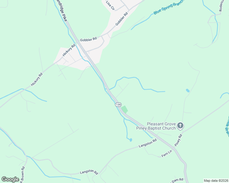 map of restaurants, bars, coffee shops, grocery stores, and more near 2812 Daybreak Way in Strawberry Plains