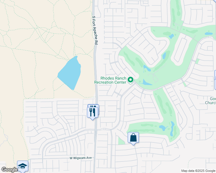 map of restaurants, bars, coffee shops, grocery stores, and more near 275 Fringe Ruff Drive in Las Vegas