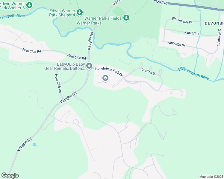 map of restaurants, bars, coffee shops, grocery stores, and more near 320 Chalford Court in Franklin