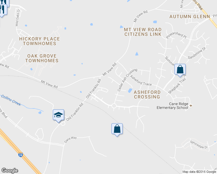 map of restaurants, bars, coffee shops, grocery stores, and more near 1845 Isabelle Lane in Nashville