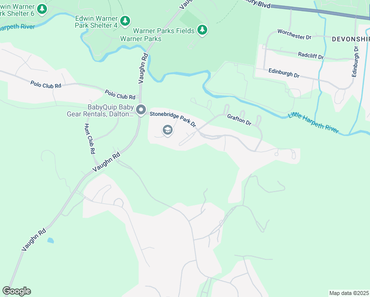 map of restaurants, bars, coffee shops, grocery stores, and more near 320 Chalford Court in Franklin