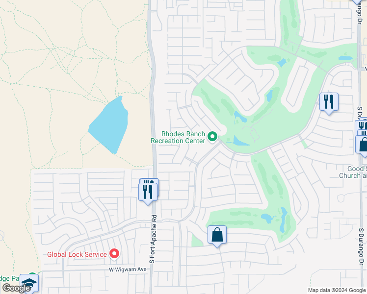 map of restaurants, bars, coffee shops, grocery stores, and more near 316 Broken Par Drive in Las Vegas