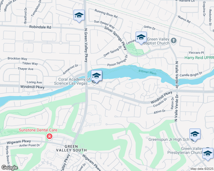 map of restaurants, bars, coffee shops, grocery stores, and more near 2110 Mountain Echo Avenue in Henderson