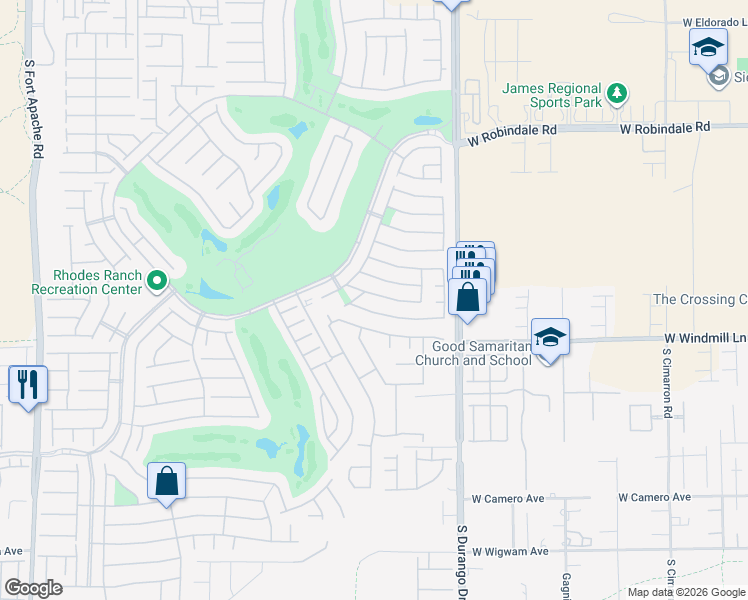 map of restaurants, bars, coffee shops, grocery stores, and more near 221 Waterton Lakes Avenue in Las Vegas