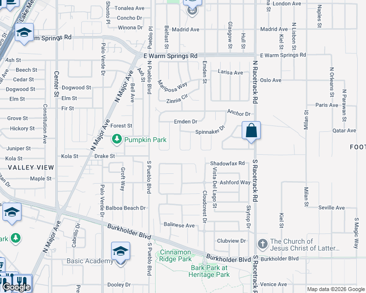 map of restaurants, bars, coffee shops, grocery stores, and more near 825 Schooner Drive in Henderson